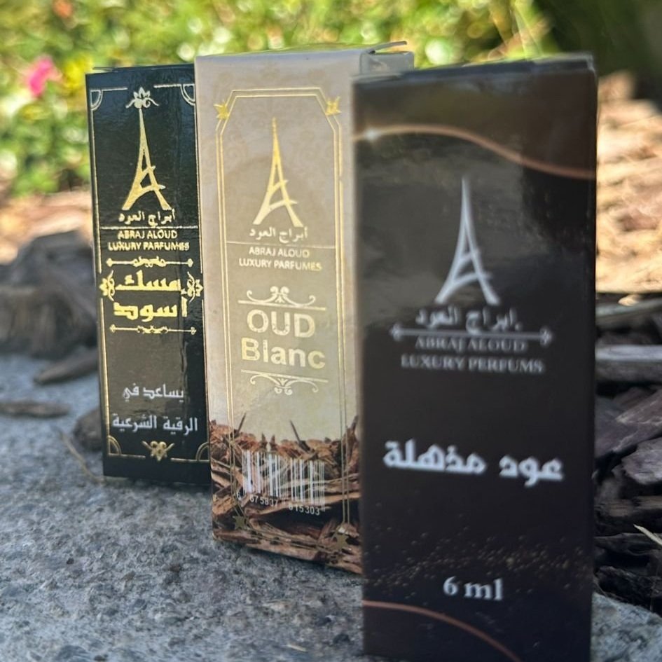 WHITE OUD/ Black Musk/ Oud Modhela 6ml -عود مذهلة /مسك اسود /عود ابيض