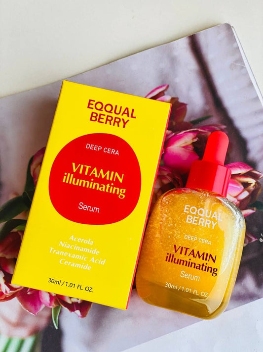 EQQUALBERRY Deep Cera Vitamin Illuminating Serum, 1.01 fl oz (30 ml)