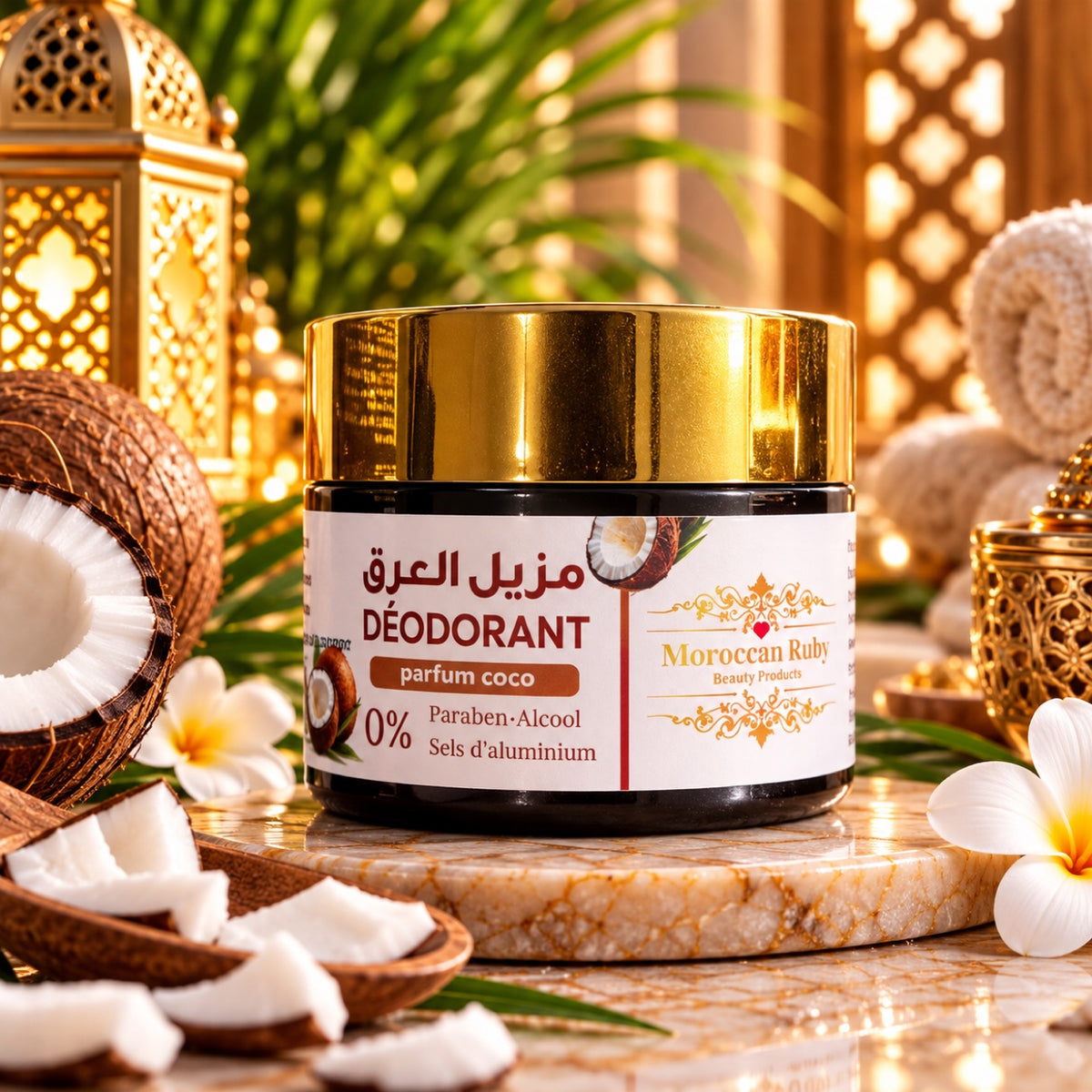Natural Solid Deodorant Cream - مزيل عرق طبيعي جامد