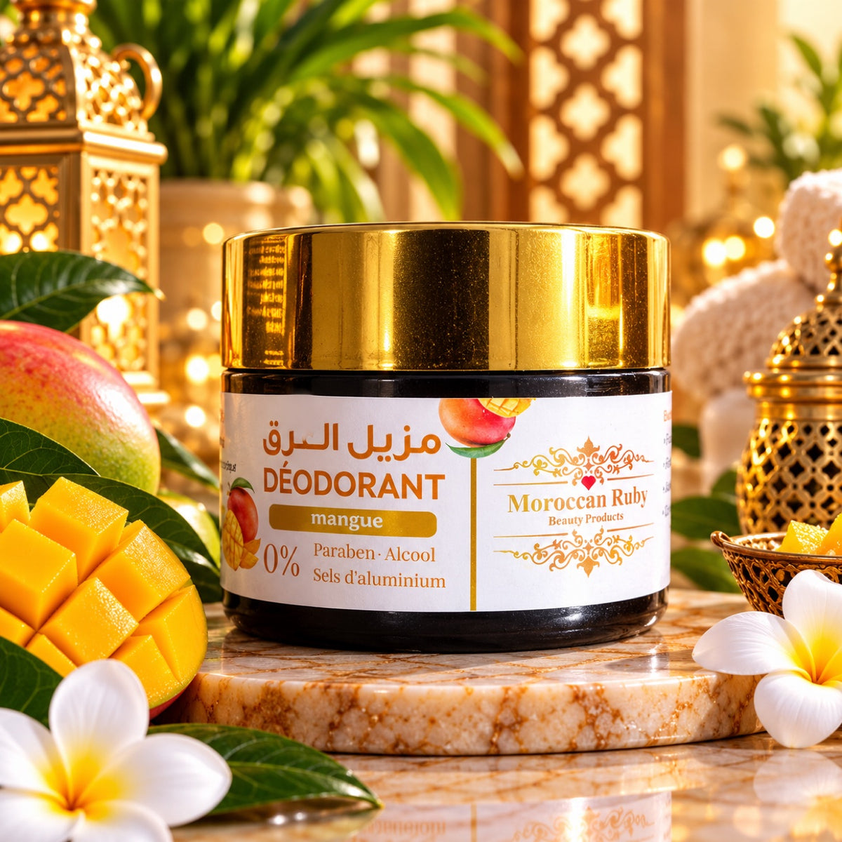 Natural Solid Deodorant Cream - مزيل عرق طبيعي جامد